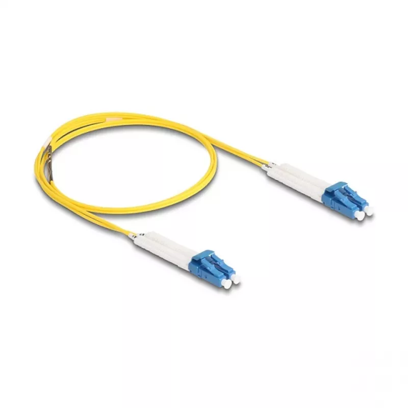 Delock Καλώδιο Οπτικών Ινών LC Duplex σε LC Duplex Singlemode OS2 γωνιακό 1 m