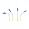 Delock Καλώδιο Οπτικών Ινών LC Duplex σε LC Duplex Singlemode OS2 γωνιακό 1 m