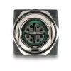 Delock Προσαρμογέας M12 X-coded 8 Pin υποδοχή θηλυκή σε υποδοχή θηλυκή RJ45 ευθύς