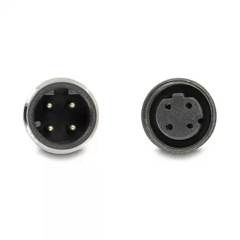 Delock Καλώδιο M12 D-kodiert 4 Pin βύσμα αρσενικό σε υποδοχή θηλυκή PVC 1 m