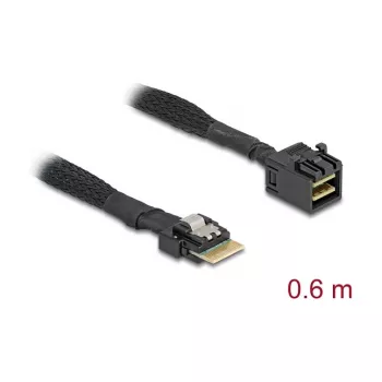 Delock Καλώδιο Mini SAS HD SFF-8643 σε λεπτό SAS SFF-8654 4i 60 cm