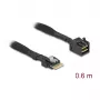 Delock Καλώδιο Mini SAS HD SFF-8643 σε λεπτό SAS SFF-8654 4i 60 cm
