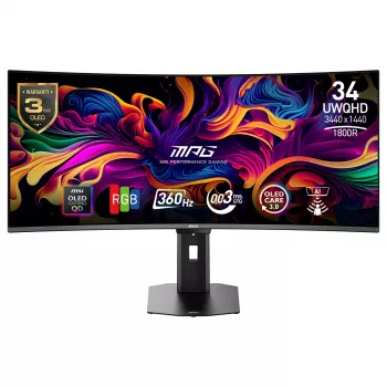 MSI MPG 341CQRDE QD-OLED X36 Οθόνη Gaming - 360Hz, 0,03ms GtG