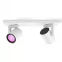 Philips Hue White&Col. Amb. Argenta Spot 2φλ. Λευκό 2x4,2W.
