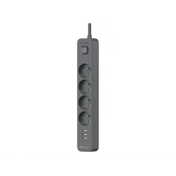 Tracer 47685 Power Line+ 5m (4 πρίζες + 3x USB A)