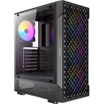 ANTEC VX-320 ARGB ATX, Micro-ATX, ITX Mid Tower θήκη gaming PC, μαύρο (0-761345-10234-6)
