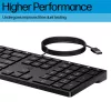 HP Wired Desktop 320K πληκτρολόγιο, Full-Size (100%), ενσύρματο, USB, μαύρο