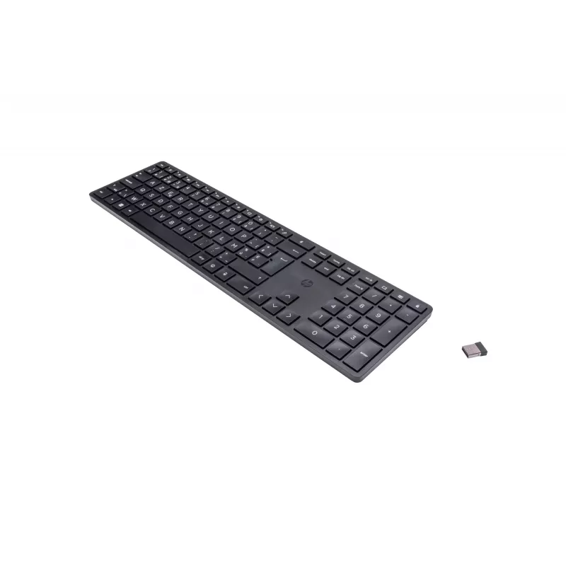 HP 450 προγραμματιζόμενο ασύρματο πληκτρολόγιο RF Wireless + USB AZERTY βελγικό μαύρο