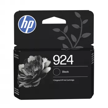 HP 924 Μαύρο Original Μελάνι, Τυπική απόδοση, Μαύρο, 1 τεμ., 500 σελίδες, 400 σελίδες, Ατομική συσκευασία