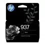 HP 937 Μαύρο Original Μελάνι, Τυπική απόδοση, Μαύρο, 1 τεμ., 1250 σελίδες, Ατομική συσκευασία