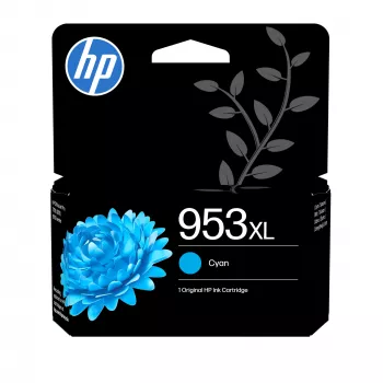HP 953XL High Yield Cyan Original Μελάνι, Υψηλή χωρητικότητα, Cyan, Χρωστική μελάνη, 18 ml, 1 τεμ., Ατομική συσκευασία