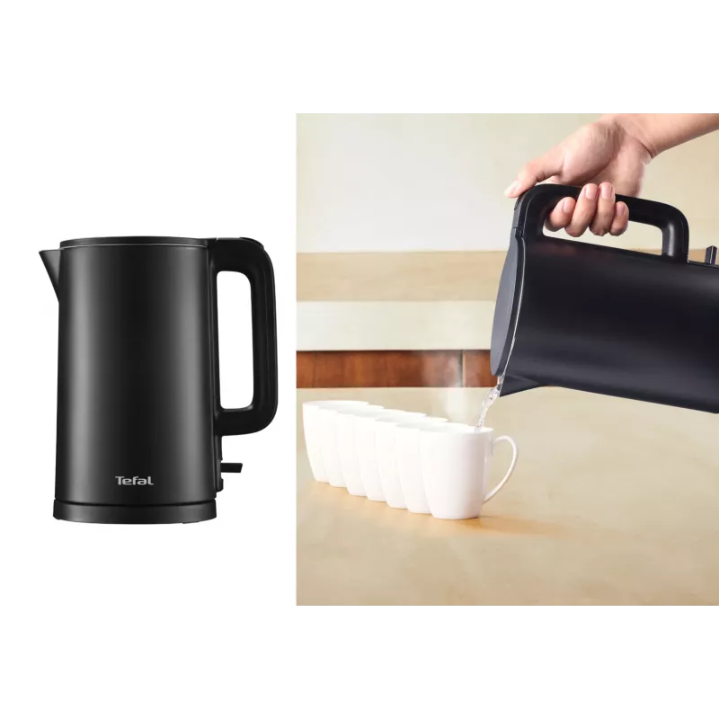 Tefal Thermo Protect KO1408E0 ηλεκτρικός βραστήρας 1,5 l 1500 W μαύρο