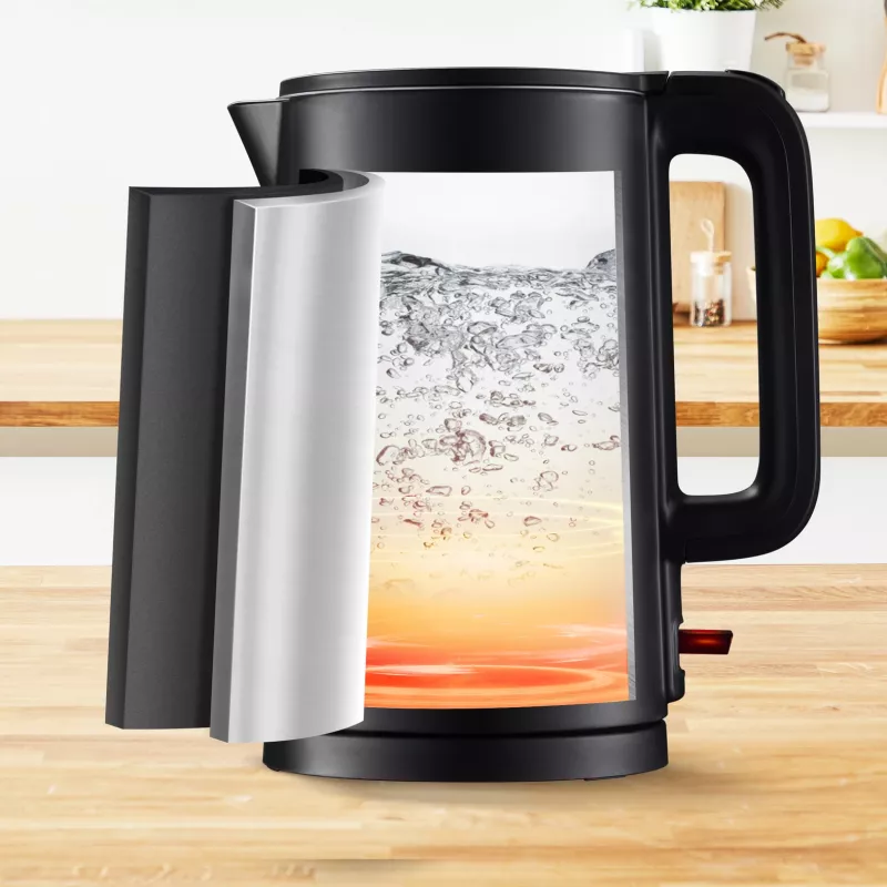 Tefal Thermo Protect KO1408E0 ηλεκτρικός βραστήρας 1,5 l 1500 W μαύρο