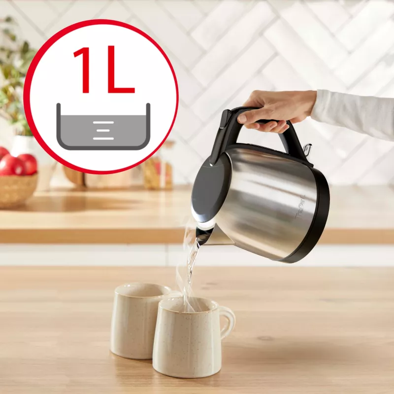 Tefal Subito Mini KO5S2DE0 βραστήρας 1 L 2400 W μαύρο, ανοξείδωτο ατσάλι