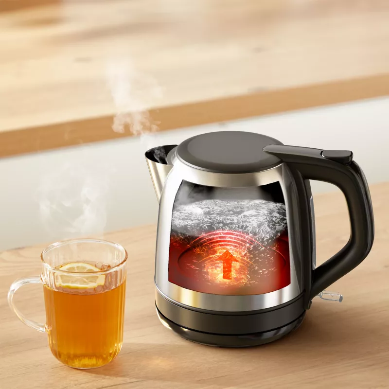 Tefal Subito Mini KO5S2DE0 βραστήρας 1 L 2400 W μαύρο, ανοξείδωτο ατσάλι