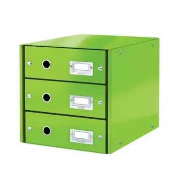 Leitz Click & Store WOW συρτάρι (3 συρτάρια), χαρτόνι, 286 mm, 282 mm, 358 mm, 2,21 kg