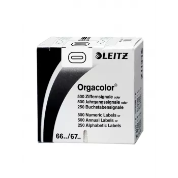 Leitz Orgacolor αυτοκόλλητη ετικέτα, στρογγυλεμένο ορθογώνιο, λευκό