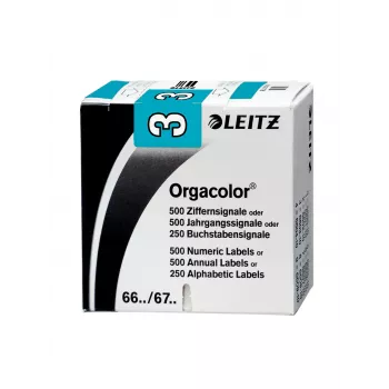Leitz Orgacolor αυτοκόλλητη ετικέτα στρογγυλεμένο ορθογώνιο μπλε