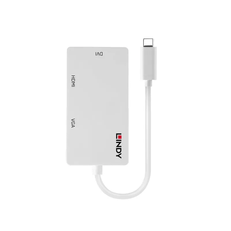 Lindy μετατροπέας USB Type-C σε Triple Display, 3840 x 2160 pixel