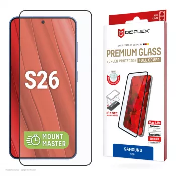 Displex Premium γυαλί προστασίας οθόνης (Full κάλυμμα, 10H) για Samsung S26, Full κάλυμμα