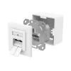Hama 00300029 πρίζα δικτύου 2 x RJ-45 λευκό