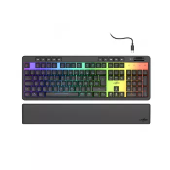 Hama 00217830 πληκτρολόγιο gaming USB QWERTZ γερμανικό μαύρο