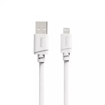 Hama 00201800 καλώδιο Lightning 1 m λευκό