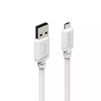 Hama 00201800 καλώδιο Lightning 1 m λευκό