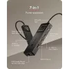 ICY BOX Spade Dock 4038, βάση σύνδεσης 7 σε 1 με οθόνη LCD και PD 100 W