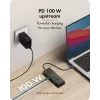 ICY BOX Spade Dock 4038, βάση σύνδεσης 7 σε 1 με οθόνη LCD και PD 100 W