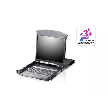 ATEN KL1508AiN κονσόλα rack KVM-over-IP LCD 8 θυρών Dual-Rail