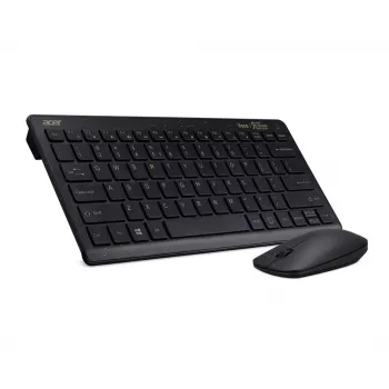 Acer Chrome σετ συνδυασμού, πληκτρολόγιο, ποντίκι περιλαμβάνονται, Universal, RF Wireless, QWERTY, μαύρο