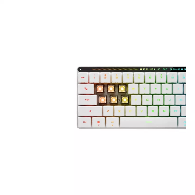 ASUS ROG Falchion RX Low Profile πληκτρολόγιο Gaming USB + HF Wireless + Bluetooth λευκό