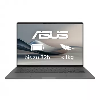 ASUS Zenbook A14 UX3407QA-QD496W Copilot+ PC Snapdragon X1-26-100 Laptop 35,6 cm (14 ίντσες) WUXGA 32 GB LPDDR5x-SDRAM 1 TB SSD Wi-Fi 6E (802.11ax) Windows 11 Home γκρι γερμανικό