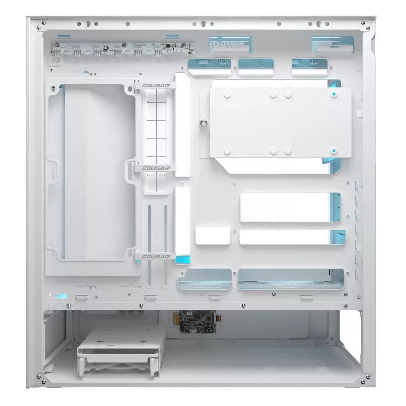 COUGAR Midi Tower Κουτί, CFV235 Vision, ARGB, LCD-Display, Mesh, λευκό
