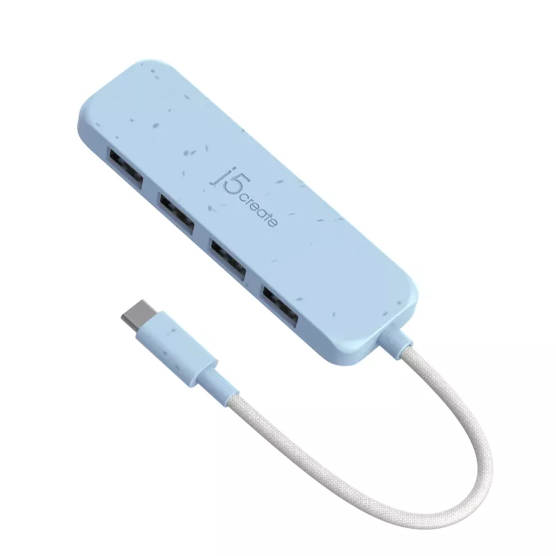 j5create Φιλικό προς το περιβάλλον USB-C σε 4-Port Type-A Gen 2 Hub