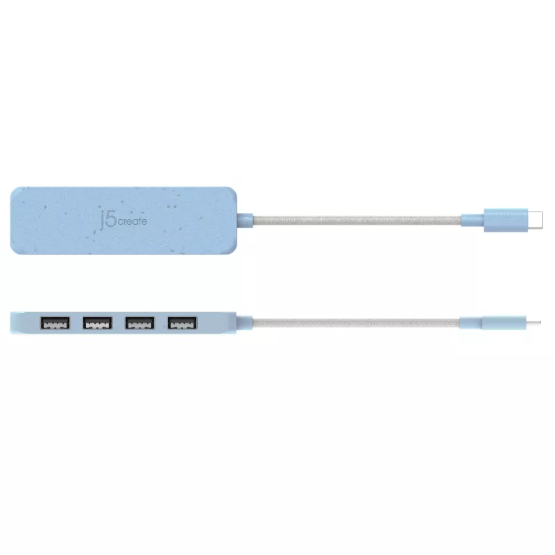 j5create Φιλικό προς το περιβάλλον USB-C σε 4-Port Type-A Gen 2 Hub