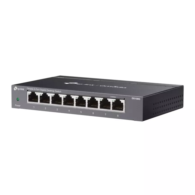 TP-Link Omada DS108G Διακόπτης δικτύου Unmanaged Gigabit Ethernet (10/100/1000) μαύρο