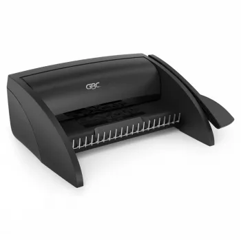 GBC βιβλιοδετικό μηχάνημα CombBind® C100, μηχάνημα βιβλιοδεσίας με χτένι, χειροκίνητο, 160 φύλλα, μαύρο