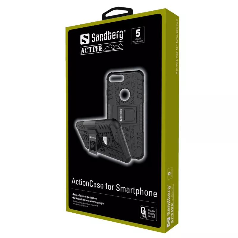 Sandberg ActionCase για Galaxy S9 Plus, Border, Samsung, Galaxy S9 Plus, 15.8 cm (6.2 ίντσες), Μαύρο