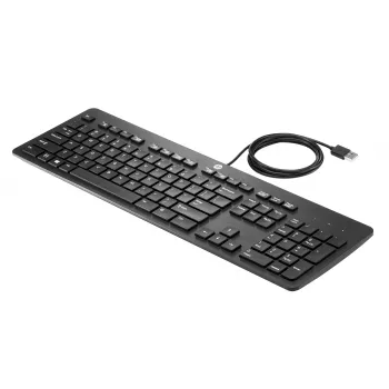 HP USB Business λεπτό πληκτρολόγιο, Full-size (100%), ενσύρματο, USB, μαύρο