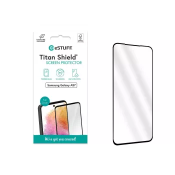 eSTUFF Samsung Galaxy A57 Μεμβράνη προστασίας οθόνης. Πλήρης κάλυψη από σκληρυμένο γυαλί. Titan Shield 1 τεμ.