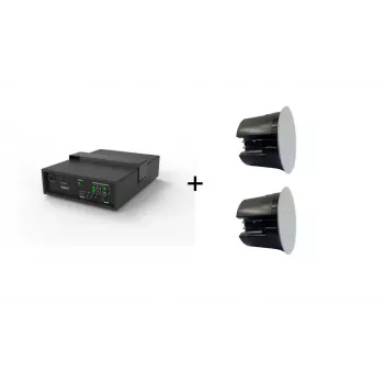 Vivolink Audiopack Subwoofer 6.5 40W + 2 x Premium ηχεία οροφής (Προσφορά περιορισμένου bundle) Μαύρο Ενσύρματο 110 W