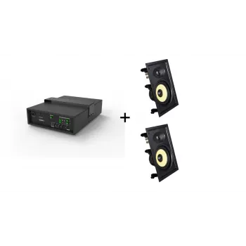 Vivolink Audiopack Subwoofer + 2 x Premium ηχεία τοίχου (Προσφορά περιορισμένου bundle) Μαύρο Ενσύρματο 110 W