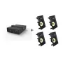 Vivolink Audiopack Subwoofer + 4 x Premium ηχεία τοίχου - (Προσφορά περιορισμένου bundle) Μαύρο Ενσύρματο 110 W