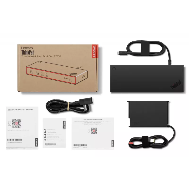 Lenovo ThinkPad Thunderbolt 4 Smart Dock Gen2 7500 Ενσύρματο Μαύρο