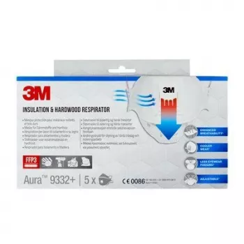 3M 9332PRO5 επαναχρησιμοποιούμενη μάσκα αναπνευστικής προστασίας FFP3 Ημίμασκα φιλτραρίσματος σωματιδίων