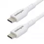 StarTech.com 1 m (3,3 ft) λευκό καλώδιο φόρτισης USB-C 2 τεμ., Καλώδιο USB-C, Καλώδιο φόρτισης φορητού υπολογιστή USB 2.0 Type-C, 60 W 3 A Power Delivery, Επένδυση TPE, Καλώδιο μεταφοράς δεδομένων USB-C, Α/Α
