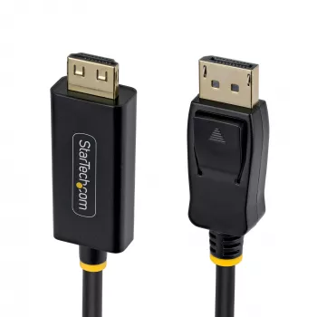 StarTech.com Καλώδιο προσαρμογέα DisplayPort σε HDMI 2m με ασφαλείς συνδέσεις, 4K 60Hz, HDR, Μονόδρομος μετατροπέας βίντεο DP σε HDMI, DP υπολογιστή σε οθόνη HDMI