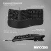 Incase Designed by Microsoft Εργονομικό πληκτρολόγιο Office USB QWERTY Μαύρο